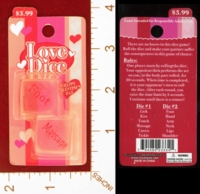 Dice : MINT26 NOVELTY INC LOVE DICE