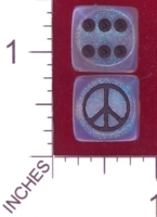 Dice : MINT27 CHESSEX CUSTOM FOR JSPASSNTHRU PEACE SYMBOL 01