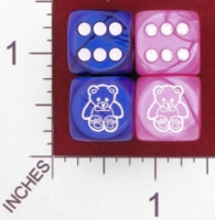 Dice : MINT27 CHESSEX CUSTOM FOR JSPASSNTHRU TEDDY BEAR 01