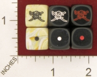 Dice : MINT27 CHESSEX CUSTOM FOR RACERSKA SKULL AND CROSSBONES 01