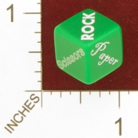 Dice : MINT27 ERIC HARSHBARGER ROCK PAPER SCISSORS DIE 01
