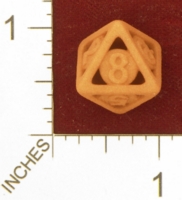 Dice : MINT27 SHAPEWAYS BARKS CAGE DICE D8 ARIAL FONT 01