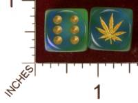 Dice : MINT29 JSPASSNTHRU MARAJUANA LEAF 01