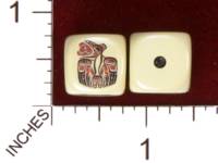Dice : MINT29 YAK YAKS HAIDA ART RAVEN EATING THE SUN 01