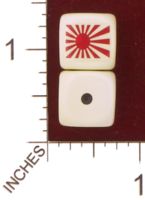 Dice : MINT29 YAK YAKS IMPERIAL JAPANESE FLAG 01
