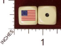 Dice : MINT29 YAK YAKS US REVOLUTIONARY WAR FLAG 01