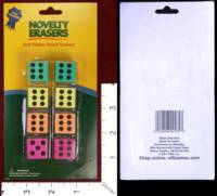 Dice : MINT30 OFFICE MAX NOVELTY ERASERS 01