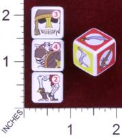 Dice : MINT30 PRINT AND PLAY PRODUCTIONS CHUNKY FIGHTERS SKELETON 01