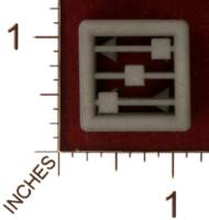 Dice : MINT30 SHAPEWAYS MCTRIVIA D6 GRID DIE 01 12
