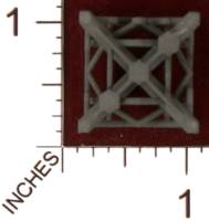 Dice : MINT30 SHAPEWAYS MCTRIVIA D6 GRID DIE 14 06