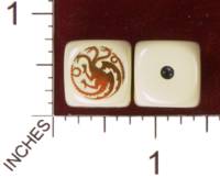 Dice : MINT30 YAK YAKS GEORGE RR MARTIN GAME OF THRONES HOUSE TARGARYEN DRAGON HYDRA 01