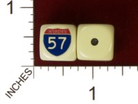 Dice : MINT32 HOMEMADE US INTERSTATE 57 01