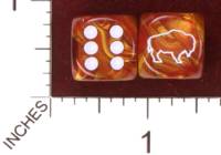 Dice : MINT32 JSPASSNTHRU AMERICAN BISON BUFFALO 01