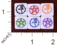 Dice : MINT35 FRONT RANGE GAMES THEMATIC FUDGE MYSTIC ROSE