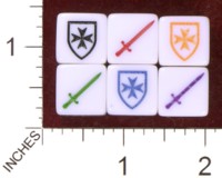 Dice : MINT35 FRONT RANGE GAMES THEMATIC FUDGE THE CRUSADER