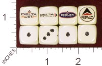 Dice : MINT35 HOMEMADE DELTA AIRLINES 03