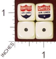 Dice : MINT35 HOMEMADE UNITED AIRLINES 03