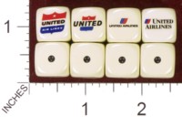 Dice : MINT35 HOMEMADE UNITED AIRLINES 05