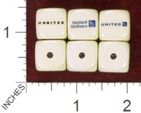 Dice : MINT35 HOMEMADE UNITED AIRLINES 06