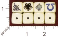 Dice : MINT35 HOMEMADE WARHAMMER DARK ANGLES RAVEN GUARD SPACE WOLVES ULTRAMARINES