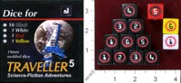 Dice : MINT36 FAR FUTURE ENTERPRISES TRAVELLER5 DICE