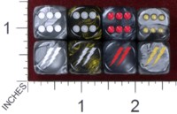 Dice : MINT36 JSPASSNTHRU LIGHTNING BOLTS