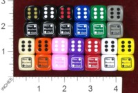 Dice : MINT37 CHESSEX DICE MANIACS CLUB LOGO NEW 01 OPAQUES