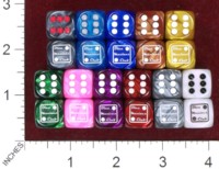 Dice : MINT37 CHESSEX DICE MANIACS CLUB LOGO NEW 03 IRIDESCENT