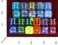 Dice : MINT37 CHESSEX DICE MANIACS CLUB LOGO NEW 06 SWIRL