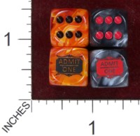 Dice : MINT37 CHESSEX FOR PAUL VINCENT POCKET TIME MACHINE PLAYING CARDS