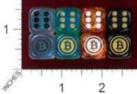 Dice : MINT38 CHESSEX CRYPTORO BITCOIN SATOSHI