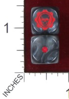 Dice : MINT38 CHESSEX CUSTOM GEARS OF WAR