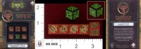 Dice : MINT38 PRIVATEER PRESS Q WORKSHOP HORDES FACTION DICE SKORNE
