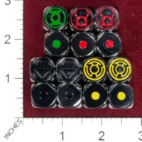Dice : MINT40 UNKNOWN DC COMICS LANTERNS GREEN RED YELLO BLACK