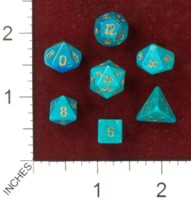 Dice : MINT41 CRYSTAL CASTE HOWLITE DYED GREEN