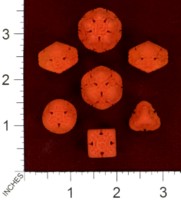 Dice : MINT44 SHAPEWAYS CERAMICWOMBAT ART NOUVEAU DICE