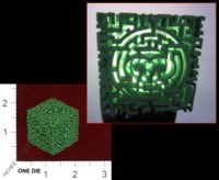 Dice : MINT44 SHAPEWAYS CERAMICWOMBAT LABYRINTHINE DIE6