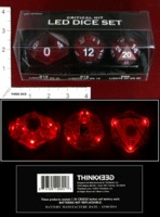 Dice : MINT44 THINK GEEK LED DICE SET
