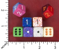 Dice : MINT52 CHESSEX D6 FROM POUND