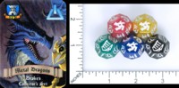 Dice : MINT58 SFR LEVEL UP DICE METAL DRAGONS DRAKES COLLECTOR SET