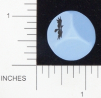 Dice : NON NUMBERED OPAQUE ROUNDED SOLID CRYSTAL CASTE CUSTOM BIRD 01
