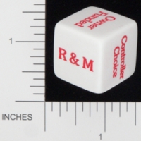 Dice : NON NUMBERED OPAQUE ROUNDED SOLID GAMESTATION HYATT