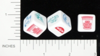 Dice : NON NUMBERED OPAQUE ROUNDED SOLID NISSIN CUP NOODLES HEY HOO HOW 01