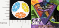 Dice : NON NUMBERED OPAQUE ROUNDED SOLID PARKER BROTHERS TRIVIAL PURSUIT BITE SIZE GENUS 01
