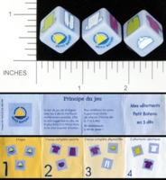 Dice : NON NUMBERED OPAQUE ROUNDED SOLID PETIT BATEAU BKTRADE 01
