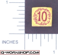 Dice : NON NUMBERED OPAQUE ROUNDED SOLID Q WORKSHOP ELVEN ARTILLERY 02
