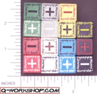 Dice : NON NUMBERED OPAQUE ROUNDED SOLID Q WORKSHOP ELVEN II FUDGE 01