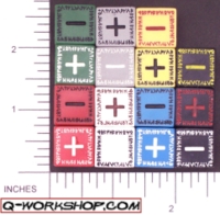 Dice : NON NUMBERED OPAQUE ROUNDED SOLID Q WORKSHOP RUNIC II FUDGE 01