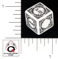 Dice : NON NUMBERED OPAQUE ROUNDED SOLID Q WORKSHOP UNKNOWN 04