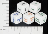 Dice : NON NUMBERED OPAQUE ROUNDED SOLID SCENARIODICE DOT COM 05 HURRICANE PREPAREDNESS DICE 01